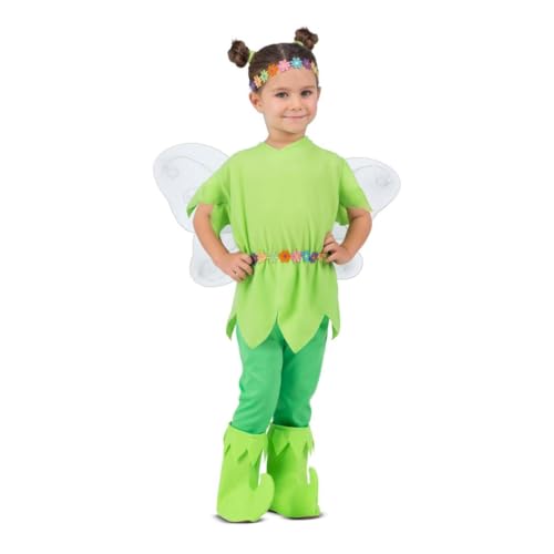 My Other Me Tinkerbell Kostüm für Mädchen, mit Stirnband, Flügeln, Kleid, Leggings und Stiefelstulpen in Grün, Größe 3-4 Jahre. Perfekt zum Leuchten auf jeder Feenparty My Other Me Tinkerbell Kostüm für Mädchen, mit Stirnband, Flügeln, Kleid, Leggings und Stiefelstulpen in Grün, Größe 3-4 Jahre. Perfekt zum Leuchten auf jeder Feenparty von My Other Me