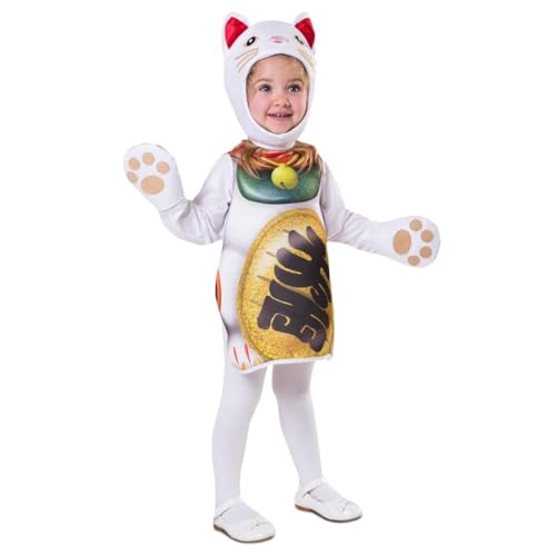 My Other Me Unisex-Kostüm für Kinder, Glückskatze, weiß, mit Overall und Mütze, bringt Glück bei jedem Schritt, Größe 3-4 Jahre My Other Me Unisex-Kostüm für Kinder, Glückskatze, weiß, mit Overall und Mütze, bringt Glück bei jedem Schritt, Größe 3-4 Jahre von My Other Me