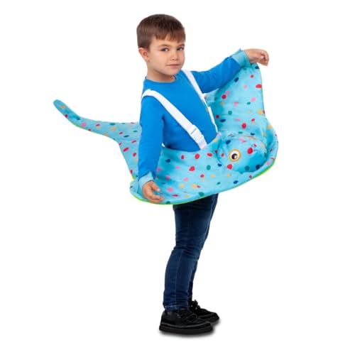 My Other Me Unisex-Kostüm mit Trägern in Blau mit bunten Kreisen und freundlichem Gesicht, Größe 12-24 Monate. Verwandeln Sie den Tag in ein Meeresabenteuer My Other Me Unisex-Kostüm mit Trägern in Blau mit bunten Kreisen und freundlichem Gesicht, Größe 12-24 Monate. Verwandeln Sie den Tag in ein Meeresabenteuer von My Other Me