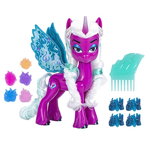 My Little Pony Puppen Opaline Arcana Wing Surprise, 5 Zoll Spielzeug Alicorn mit Zubehör, Spielzeug für 5 Jahre alte Mädchen und Jungen von My Little Pony