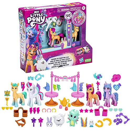 My Little Pony – Entdecke dein Ponyfunkeln Freunde aus der Maretime Bucht, 4 Ponyfiguren und Accessoires, für Kids ab 5 von My Little Pony