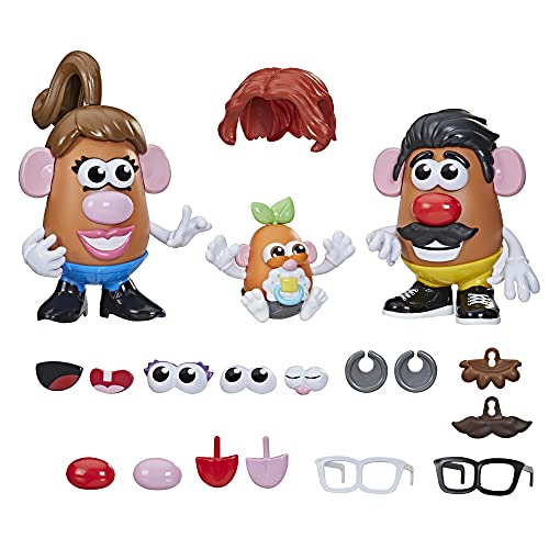 Potato Head My little Pony Familie, Spielzeug für Kinder ab 2 Jahren, mit 45 Teilen für eine lustige Kartoffelkopf-Familie von Mr. Potato Head