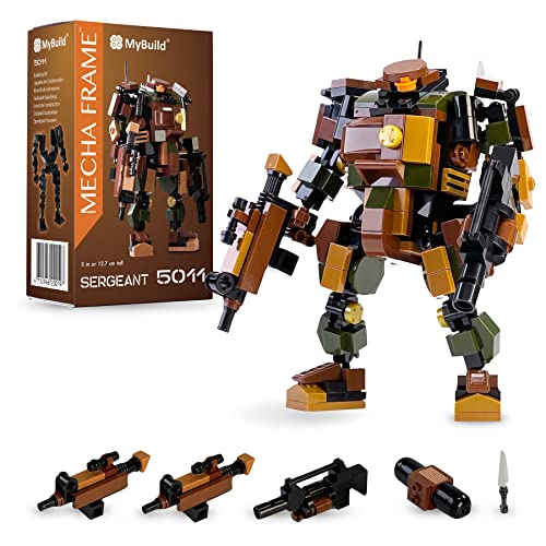 MyBuild Mecha Rahmen Sci-Fi Serie Sergeant 5011 Robot Ziegel Construction Blocks Spielzeugfigur von MyBuild