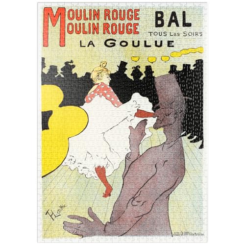 MyPuzzle Affiche Pour le Moulin Rouge la Goulue (1898) by Henri de Toulouse-Lautrec - Premium 1000 Teile Puzzle - MyPuzzle Sonderkollektion von Æpyornis von MyPuzzle.com