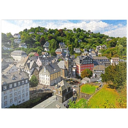 MyPuzzle Altstadt mit Evangelischer Stadtkirche, Monschau - Premium 1000 Teile Puzzle - MyPuzzle Sonderkollektion von Puzzle Galaxy von MyPuzzle.com