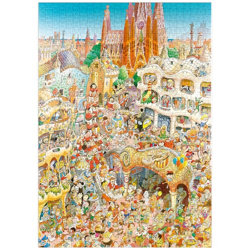 MyPuzzle Barcelona - Hugo Prades - Premium 1000 Teile Puzzle - MyPuzzle Sonderkollektion von Heye Puzzle von MyPuzzle.com