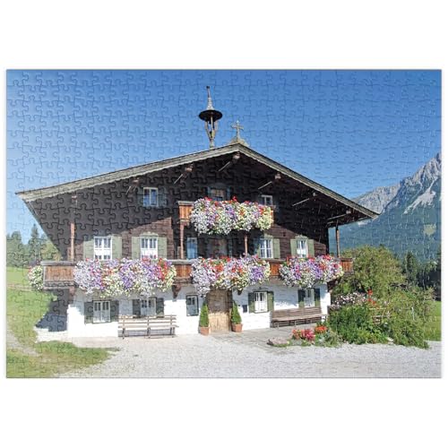 MyPuzzle Bergdoktor-Praxis in Ellmau in Tirol, Wilder Kaiser, Österreich - Premium 500 Teile Puzzle - MyPuzzle Sonderkollektion von Starnberger Spiele von MyPuzzle.com