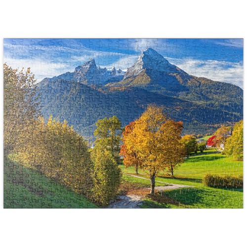 MyPuzzle Bischofswiesen nahe Berchtesgaden mit Blick zum Watzmann - Premium 500 Teile Puzzle - MyPuzzle Sonderkollektion von Puzzle Galaxy von MyPuzzle.com