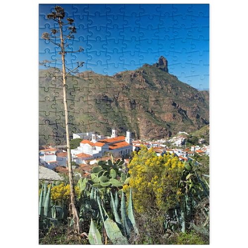 MyPuzzle Blick auf Tejada und zum Roque Bentayga, Gran Canaria - Premium 200 Teile Puzzle - MyPuzzle Sonderkollektion von Puzzle Galaxy von MyPuzzle.com