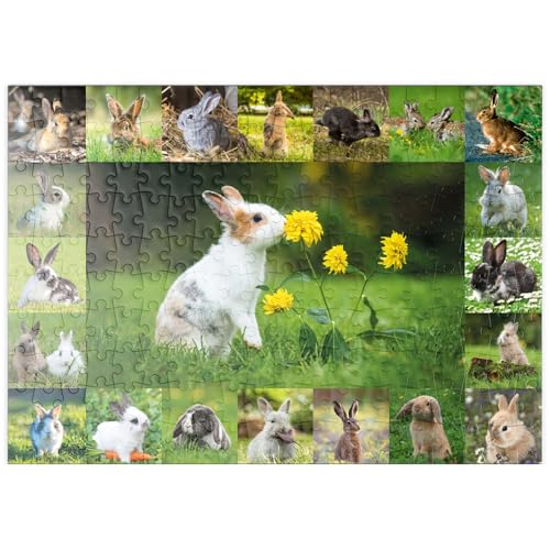 MyPuzzle Bunnies & Flowers - Collage No. 1 - Premium 200 Teile Puzzle - MyPuzzle Sonderkollektion von Starnberger Spiele von MyPuzzle.com