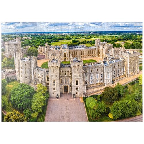 MyPuzzle Burg Windsor, königlicher Wohnsitz in Windsor in der englischen Grafschaft Berkshire - Premium 1000 Teile Puzzle - MyPuzzle Sonderkollektion von Puzzle Galaxy von MyPuzzle.com