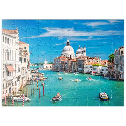 MyPuzzle Canal Grande bei Sonnenschein im Sommer, Venedig, Italien - Premium 100 Teile Puzzle - MyPuzzle Sonderkollektion von Puzzle Galaxy von MyPuzzle.com