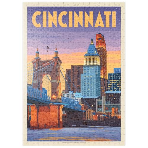 MyPuzzle Cincinnati, OH: Riverfront, Vintage Poster - Premium 500 Teile Puzzle - MyPuzzle Sonderkollektion von Anderson Design Group MyPuzzle Cincinnati, OH: Riverfront, Vintage Poster - Premium 500 Teile Puzzle - MyPuzzle Sonderkollektion von Anderson Design Group von MyPuzzle.com