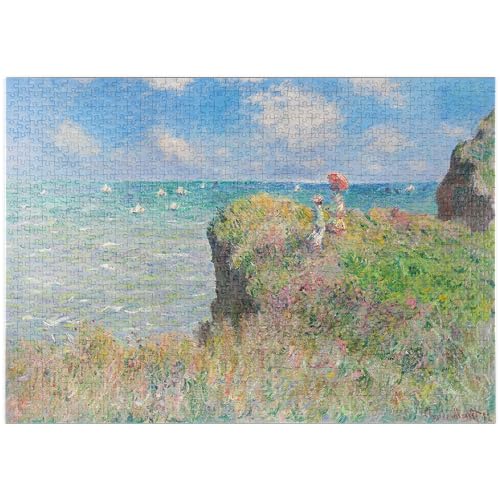 MyPuzzle Cliff Walk at Pourville (1882) by Claude Monet - Premium 1000 Teile Puzzle - MyPuzzle Sonderkollektion von Æpyornis von MyPuzzle.com