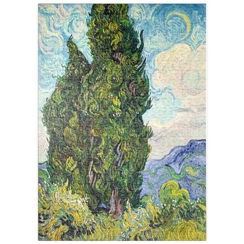 MyPuzzle Cypresses (1889) by Vincent Van Gogh - Premium 500 Teile Puzzle - MyPuzzle Sonderkollektion von Æpyornis von MyPuzzle.com