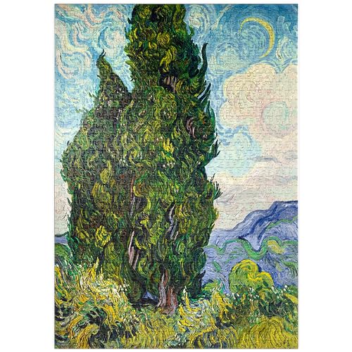 MyPuzzle Cypresses (1889) by Vincent Van Gogh - Premium 1000 Teile Puzzle - MyPuzzle Sonderkollektion von Æpyornis von MyPuzzle.com