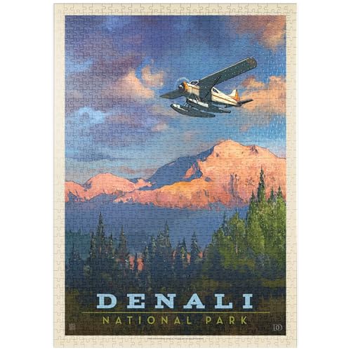 MyPuzzle Denali National Park: Back Country, Vintage Poster - Premium 1000 Teile Puzzle - MyPuzzle Sonderkollektion von Anderson Design Group von MyPuzzle.com