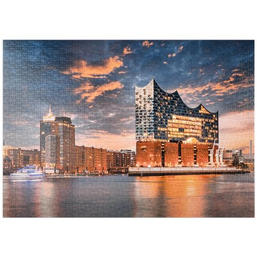 MyPuzzle Die Elbphilharmonie in Hamburg - Premium 1000 Teile Puzzle - MyPuzzle Sonderkollektion von Puzzle Galaxy von MyPuzzle.com