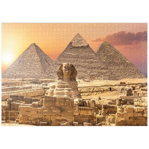 MyPuzzle Die Sphinx und die Pyramiden, Gizeh, Ägypten - Premium 1000 Teile Puzzle - MyPuzzle Sonderkollektion von Puzzle Galaxy von MyPuzzle.com