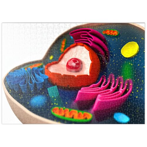 MyPuzzle Die Struktur Einer biologischen Zelle (3D-Modell) - Premium 500 Teile Puzzle - MyPuzzle Sonderkollektion von Puzzle Galaxy von MyPuzzle.com