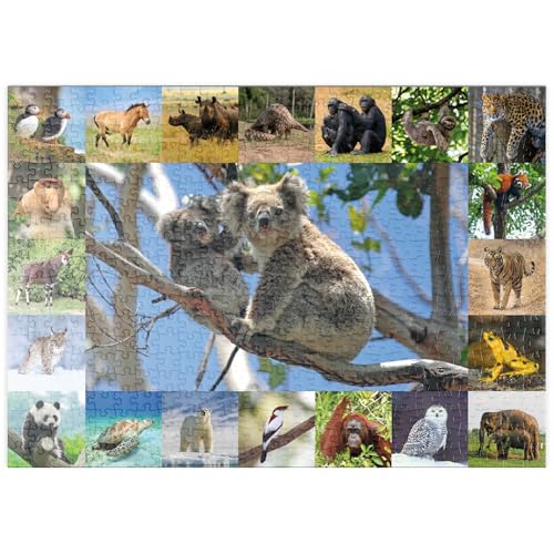 MyPuzzle Einzigartig - Bedrohte Tierarten - Collage No. 1 - Premium 500 Teile Puzzle - MyPuzzle Sonderkollektion von Starnberger Spiele von MyPuzzle.com