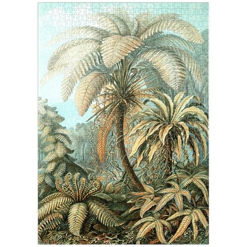 MyPuzzle Farne (Filicinae) - Kunstformen in der Natur, Vintage Art Poster, Ernst Haeckel - Premium 1000 Teile Puzzle - MyPuzzle Sonderkollektion von Havana Puzzle Company von MyPuzzle.com