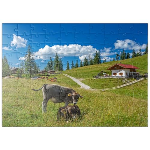 MyPuzzle Fischbachalm (1402m), Krün, Oberbayern - Premium 100 Teile Puzzle - MyPuzzle Sonderkollektion von Puzzle Galaxy von MyPuzzle.com