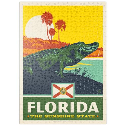 MyPuzzle Florida: The Sunshine State - Premium 500 Teile Puzzle - MyPuzzle Sonderkollektion von Anderson Design Group von MyPuzzle.com