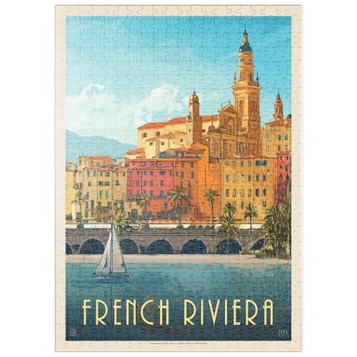 MyPuzzle Frankreich: Côte d'Azur, Vintage Poster - Premium 500 Teile Puzzle - MyPuzzle Sonderkollektion von Anderson Design Group von MyPuzzle.com