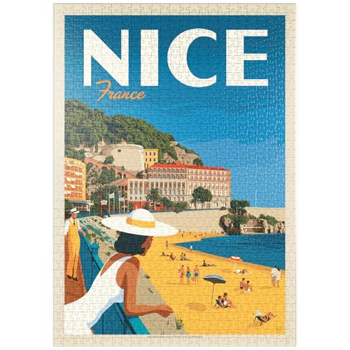 MyPuzzle Frankreich: Nizza, Vintage Poster - Premium 1000 Teile Puzzle - MyPuzzle Sonderkollektion von Anderson Design Group von MyPuzzle.com