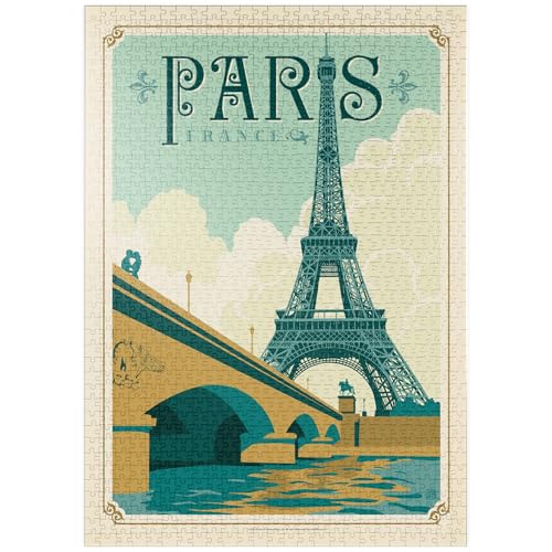 MyPuzzle Frankreich: Paris, Vintage Poster - Premium 1000 Teile Puzzle - MyPuzzle Sonderkollektion von Anderson Design Group von MyPuzzle.com