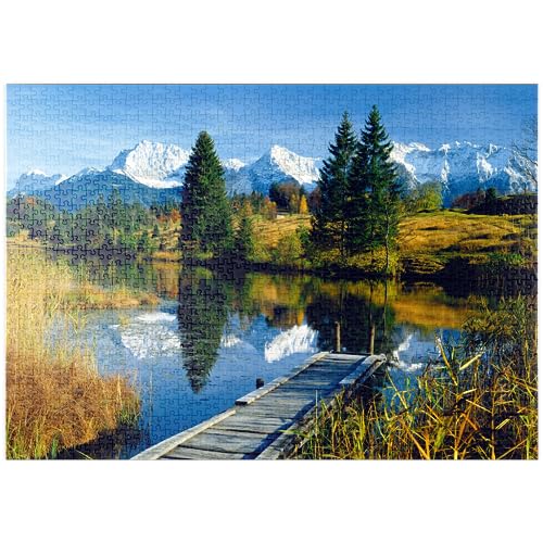 MyPuzzle Geroldsee gegen Karwendelgebirge bei Mittenwald, Oberbayern - Premium 1000 Teile Puzzle - MyPuzzle Sonderkollektion von Puzzle Galaxy von MyPuzzle.com