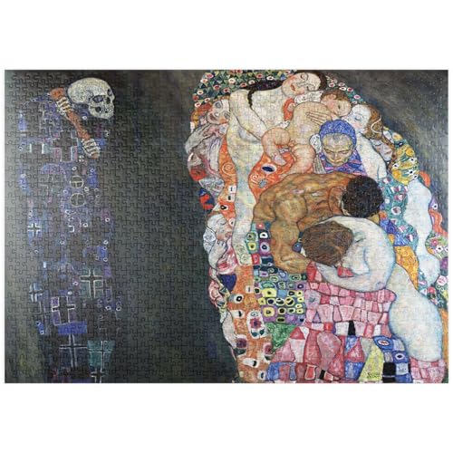 MyPuzzle Gustav Klimt's Death and Life (1910-1915) - Premium 1000 Teile Puzzle - MyPuzzle Sonderkollektion von Æpyornis von MyPuzzle.com