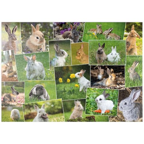 MyPuzzle Hasen & Kaninchen - Collage No. 3 - Premium 1000 Teile Puzzle - MyPuzzle Sonderkollektion von Starnberger Spiele von MyPuzzle.com