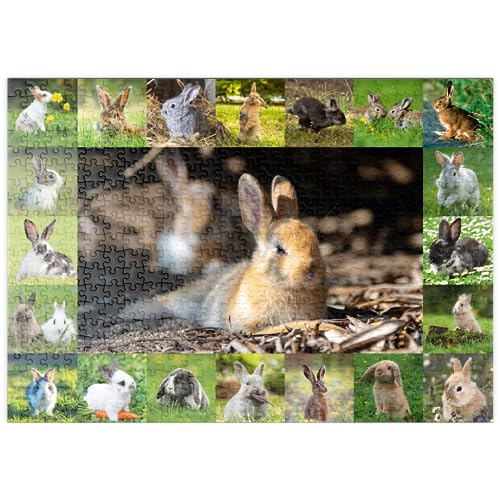 MyPuzzle Hasen & Kaninchen - Collage No. 4 - Premium 500 Teile Puzzle - MyPuzzle Sonderkollektion von Starnberger Spiele von MyPuzzle.com