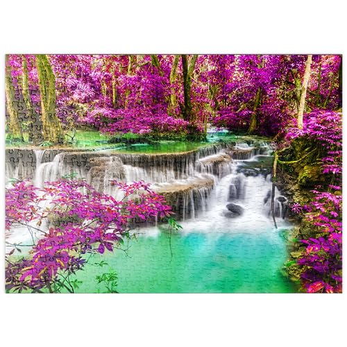 MyPuzzle Huay Mae Khamin Wasserfall, Thailand - Premium 500 Teile Puzzle - MyPuzzle Sonderkollektion von Puzzle Galaxy von MyPuzzle.com