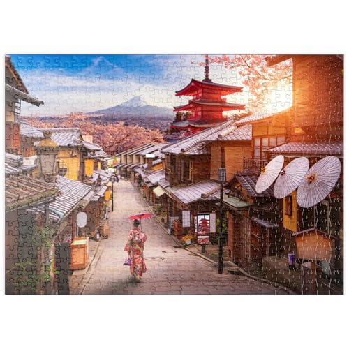 MyPuzzle Idyllisches Japan - Premium 500 Teile Puzzle - MyPuzzle Sonderkollektion von ilsespiel von MyPuzzle.com