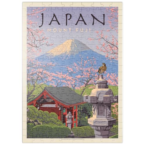 MyPuzzle Japan: Der Berg Fuji, Vintage Poster - Premium 200 Teile Puzzle - MyPuzzle Sonderkollektion von Anderson Design Group von MyPuzzle.com