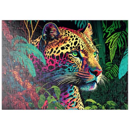 MyPuzzle Leopard im Pop-Art-Stil - Premium 200 Teile Puzzle - MyPuzzle Sonderkollektion von Starnberger Spiele von MyPuzzle.com