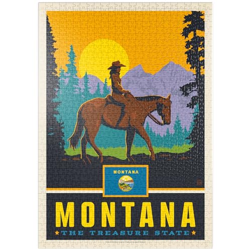 MyPuzzle Montana: The Treasure State - Premium 1000 Teile Puzzle - MyPuzzle Sonderkollektion von Anderson Design Group von MyPuzzle.com