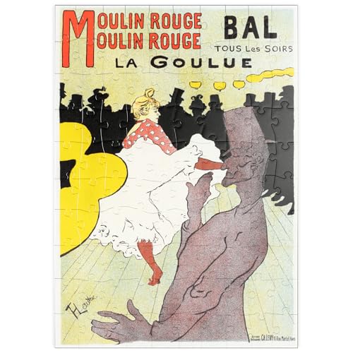 MyPuzzle Affiche Pour le Moulin Rouge la Goulue (1898) by Henri de Toulouse-Lautrec - Premium 100 Teile Puzzle - MyPuzzle Sonderkollektion von Æpyornis von MyPuzzle.com