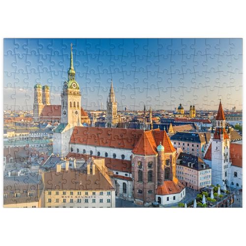 MyPuzzle Altstadt mit der Kirche Alter Peter, Frauenkirche und Rathaus - München - Premium 200 Teile Puzzle - MyPuzzle Sonderkollektion von Puzzle Galaxy von MyPuzzle.com