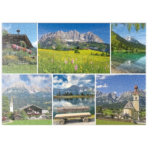 MyPuzzle Am Wilden Kaiser: Ellmau, Scheffau und Going in Tirol - Premium 500 Teile Puzzle - MyPuzzle Sonderkollektion von Starnberger Spiele von MyPuzzle.com