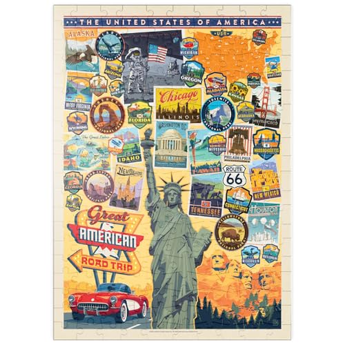 MyPuzzle American Travel: USA Collage - Premium 200 Teile Puzzle - MyPuzzle Sonderkollektion von Anderson Design Group von MyPuzzle.com