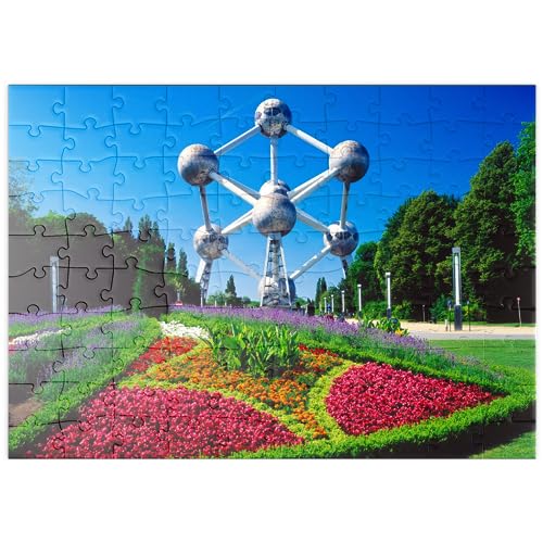 MyPuzzle Atomium, errichtet für die Weltausstellung 1958 - Brüssel, Belgien - Premium 100 Teile Puzzle - MyPuzzle Sonderkollektion von Puzzle Galaxy von MyPuzzle.com