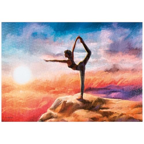 MyPuzzle Berg-Yoga - Premium 1000 Teile Puzzle - MyPuzzle Sonderkollektion von Puzzle Galaxy von MyPuzzle.com