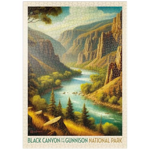 MyPuzzle Black Canyon of The Gunnison National Park: Sommerpracht - Premium 1000 Teile Puzzle - MyPuzzle Sonderkollektion von Anderson Design Group von MyPuzzle.com