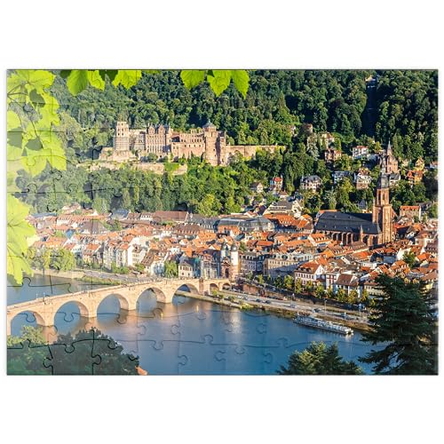 MyPuzzle Blick auf Heidelberg im Sommer, Deutschland - Premium 100 Teile Puzzle - MyPuzzle Sonderkollektion von Puzzle Galaxy von MyPuzzle.com