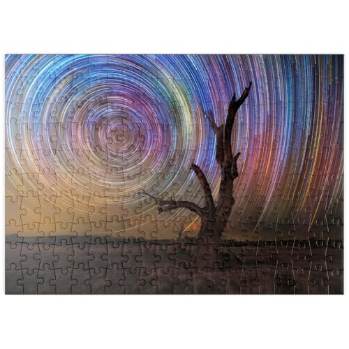 MyPuzzle Bunte Sternspuren über einem Kahlen Baum – Spirale am Nachthimmel - Premium 200 Teile Puzzle - MyPuzzle Sonderkollektion von Puzzle Galaxy MyPuzzle Bunte Sternspuren über einem Kahlen Baum – Spirale am Nachthimmel - Premium 200 Teile Puzzle - MyPuzzle Sonderkollektion von Puzzle Galaxy von MyPuzzle.com