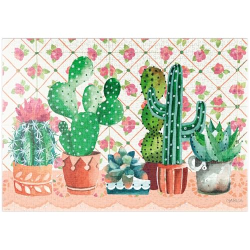 MyPuzzle Cactus Family - Gabila - Lovely Times - Premium 1000 Teile Puzzle - MyPuzzle Sonderkollektion von Heye Puzzle von MyPuzzle.com